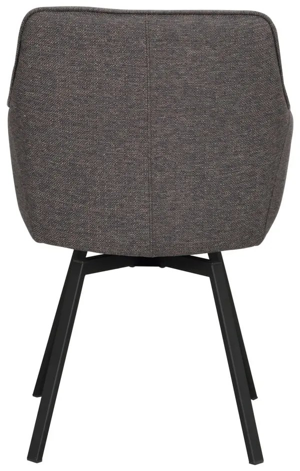 Sivé čalúnené jedálenské kreslá v súprave 2 ks Alison – Rowico