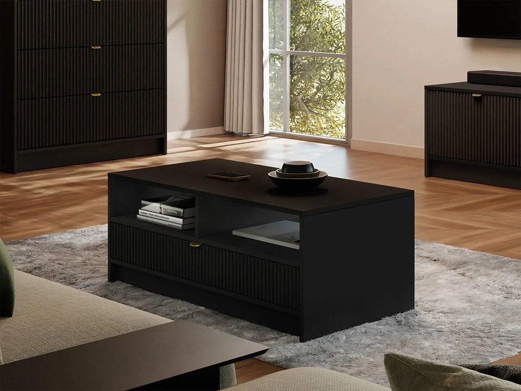 Konferenčný stolík Razimo 1SZ, Farby: Biely velvet