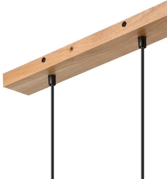 Brilagi - Luster na lanku WOODY BASKET 2xE27/60W/230V dub