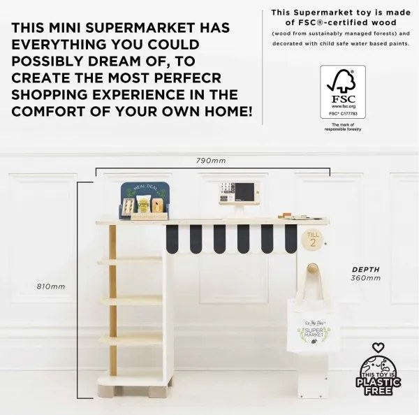 Le Toy Van - Predajný stánok s pokladňou a príslušenstvom