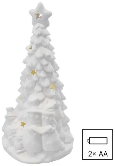 LED vianočná dekorácia LED/2xAA teplá biela stromček