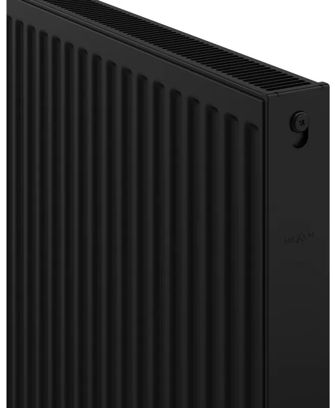 Mexen, Panelový radiátor Mexen C21 400 x 800 mm, bočné pripojenie, 741 W, čierny - W421-040-080-70