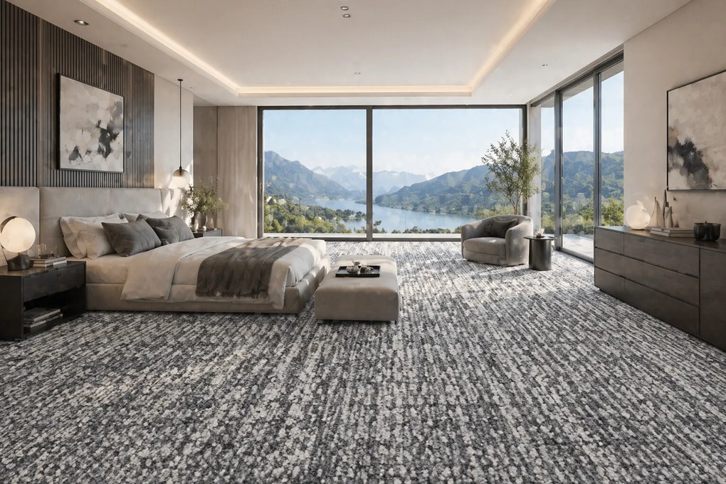 Betap, Koberec metráž Novelle 73, na mieru, šíře 3m,4m, šedá, twinback (filc+juta), chodba / predsieň