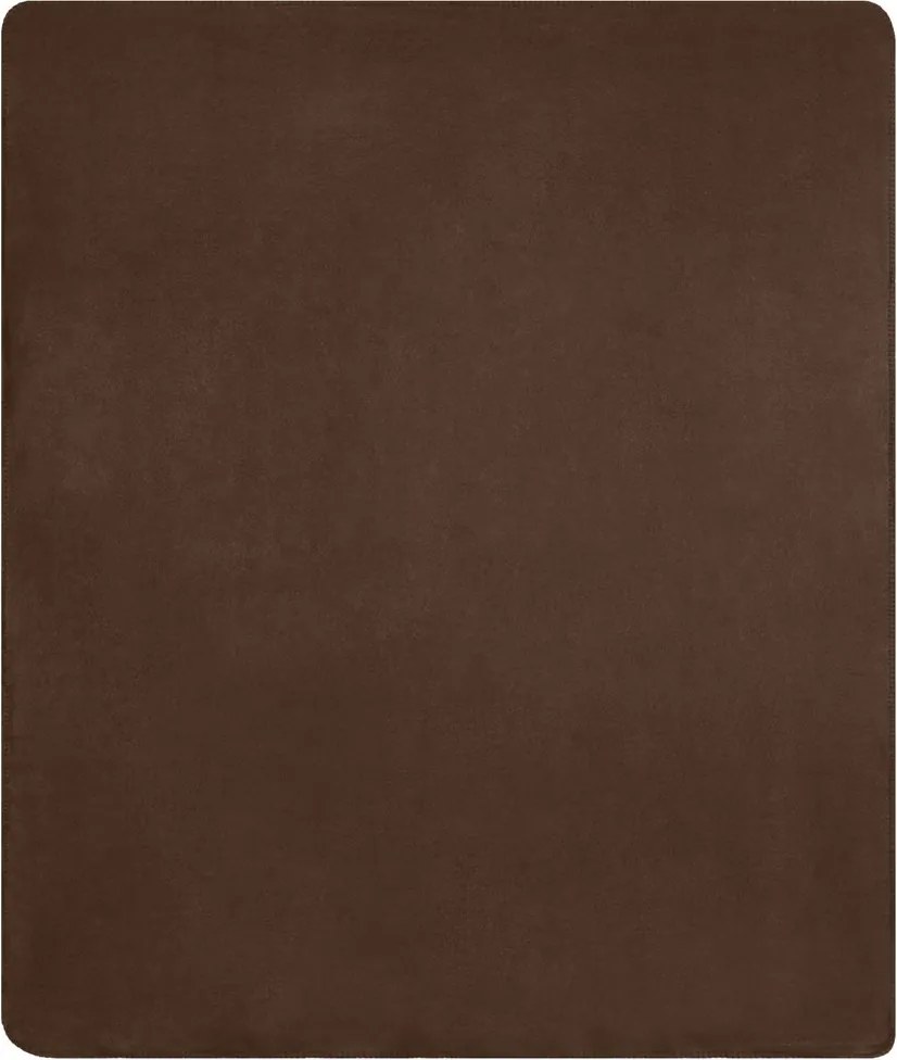 Daiber Fleece deka 150x170 cm JN952 - Hnedá / smotanová | 150 x 170 cm