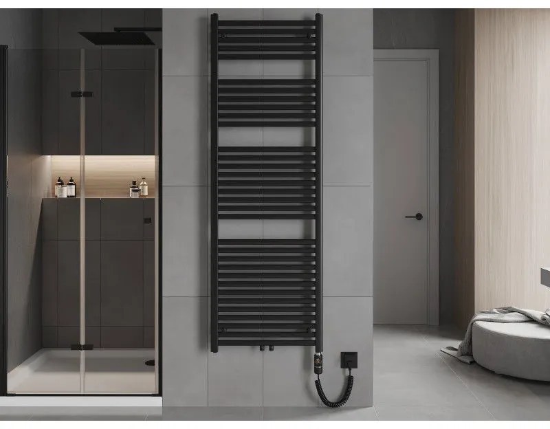 Mexen Hades, elektrické vykurovacie teleso 1800 x 600 mm, 900 W, čierna, W104-1800-600-2900-70