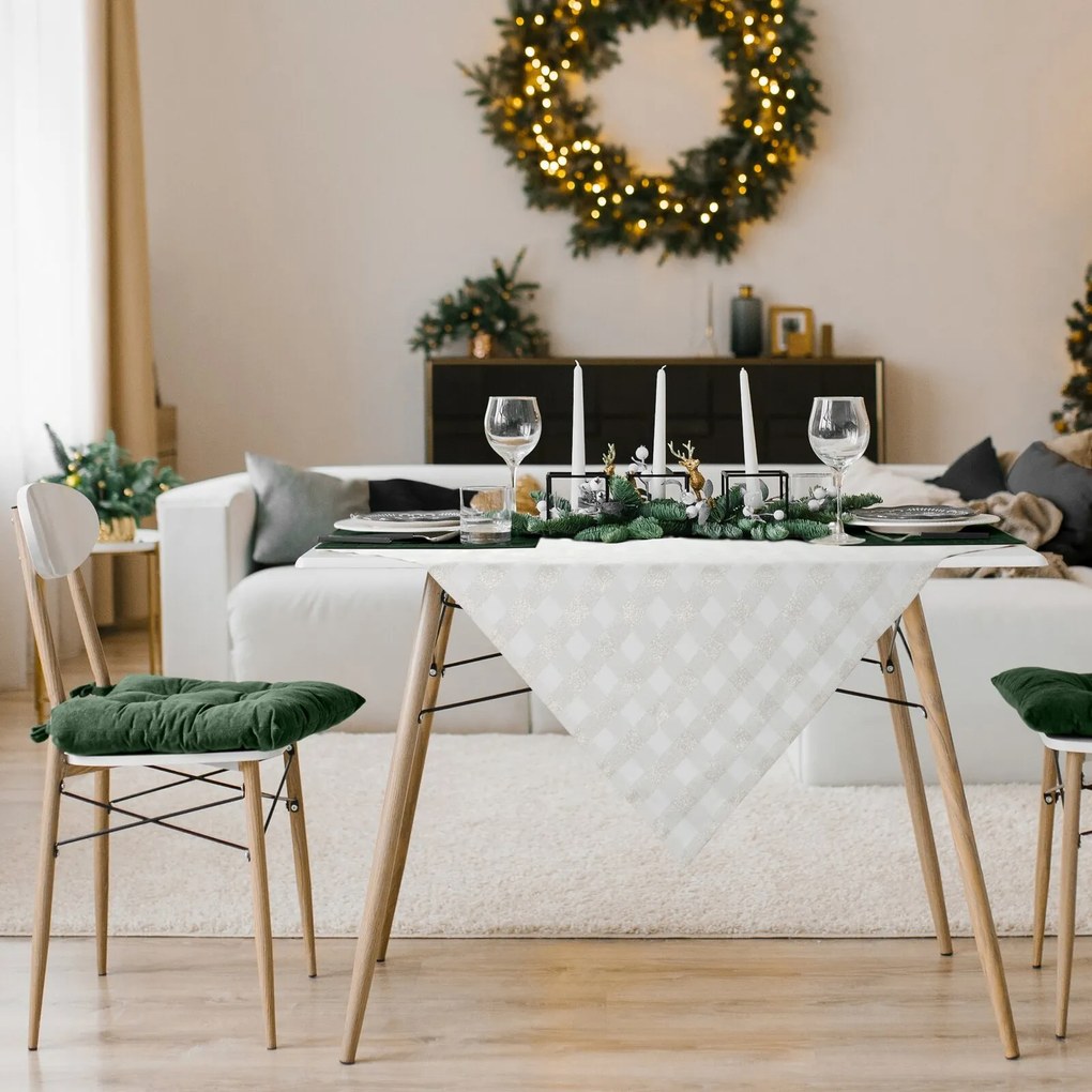 VIANOČNÝ OBRUS FLASH3 85X85 CM VZOROVANÝ