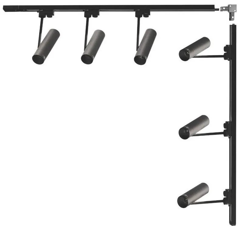 Zuma Line 3569 - Bodové svietidlo do lištového systému LISA 6xGU10/35W/230V čierne