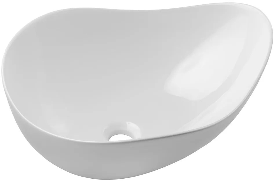 Závesná skrinka Ovalia Cloud s doskou a umývadlom 80 cm dub Cremona