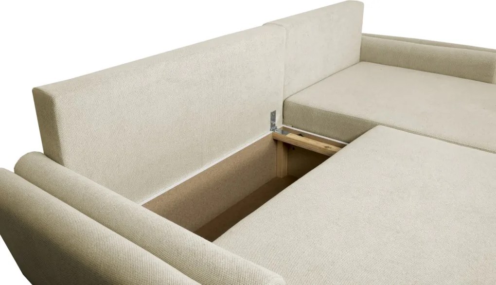 Rohová sedačka Helvetius, béžová látka