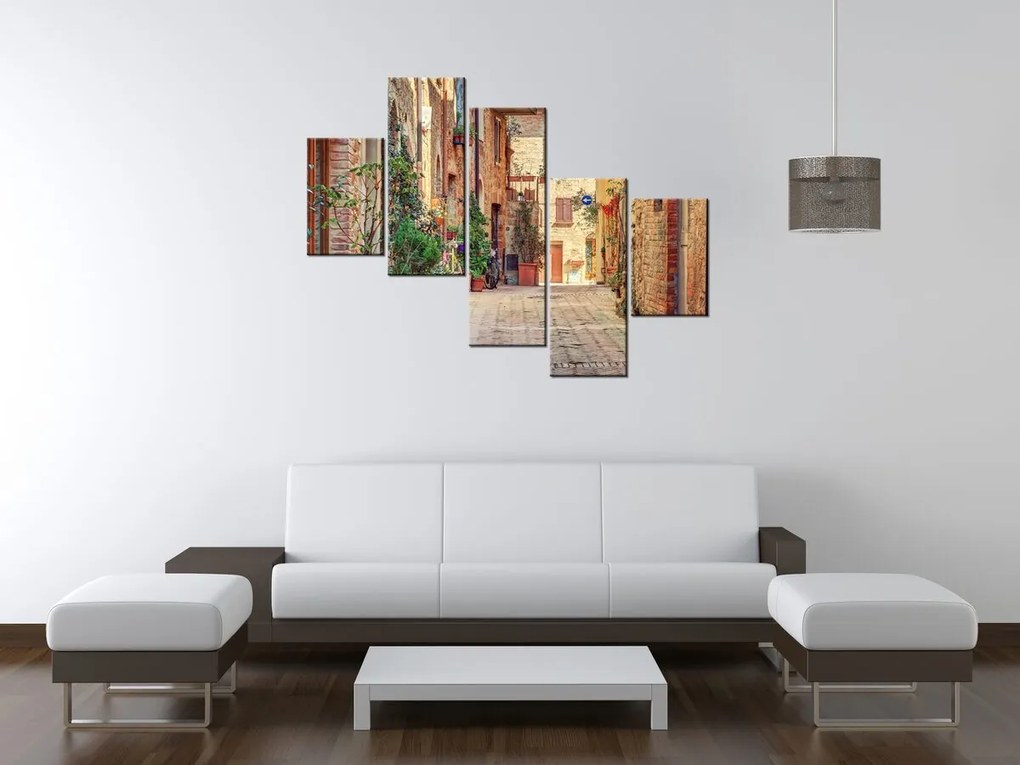 Gario Obraz na plátne Stará cestička v Toskánsku Veľkosť: 100 x 70 cm