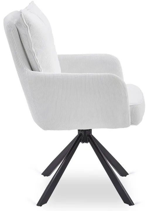 Otočná stolička MAGNUS krémová