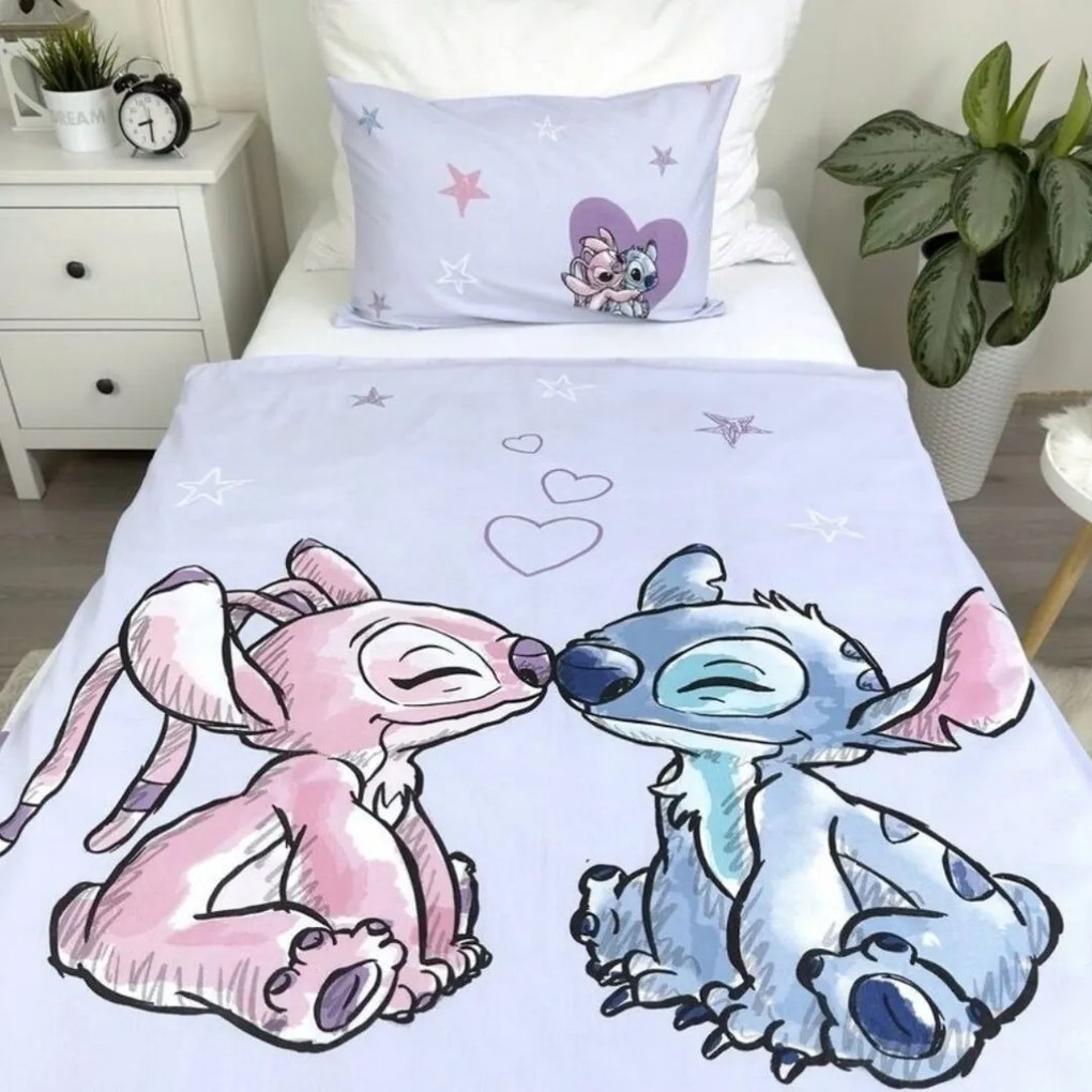 Obliečky Disney Lilo and Stitch do postieľky 135x100cm+40x60cm Setino Tiahome