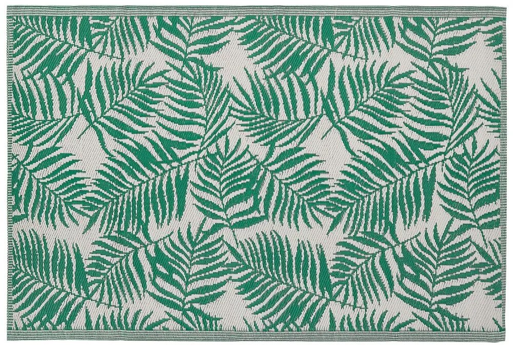 Vonkajší koberec 120 x 180 cm smaragdovozelený KOTA Beliani