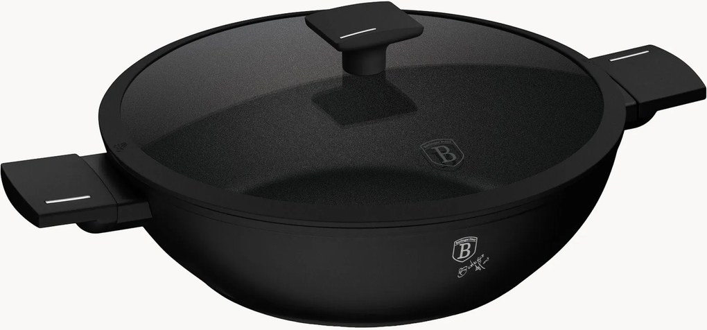 Wok's pokrievkou Matte Black Collection