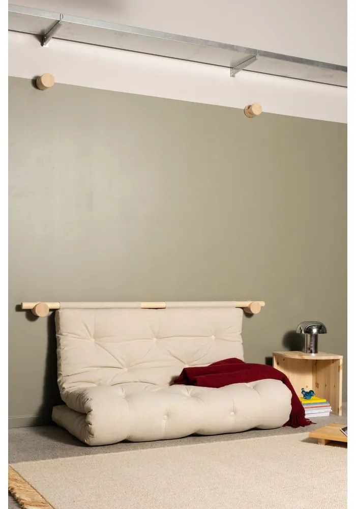 Rozkladacia pohovka v prírodnej farbe 135 cm Hooked – Karup Design