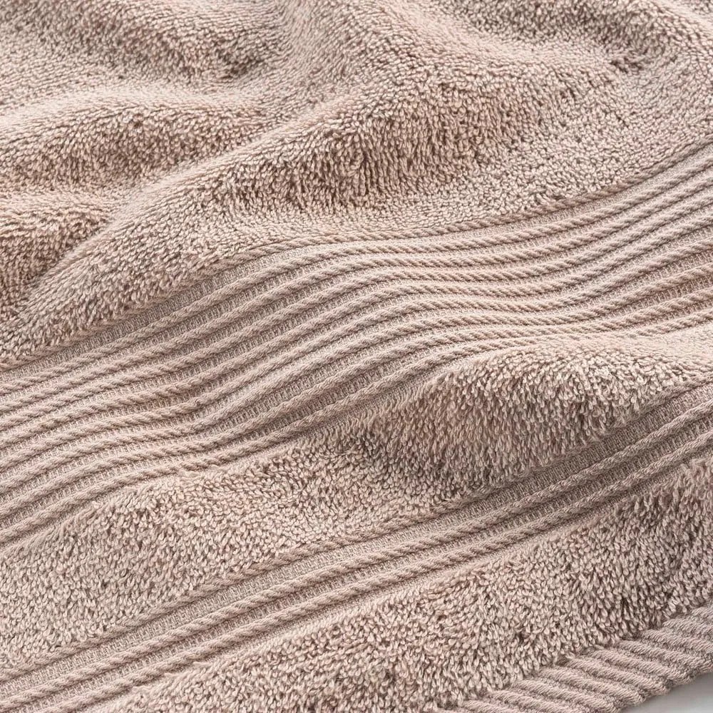 Béžová froté bavlnená osuška 70x130 cm Tendresse – douceur d'intérieur