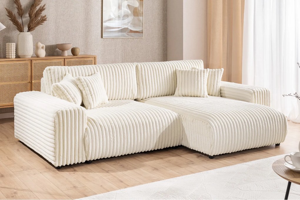 ROHOVÁ SEDAČKA S ROZKLADANÍM BELINDA 255 x 168 cm VITO 23