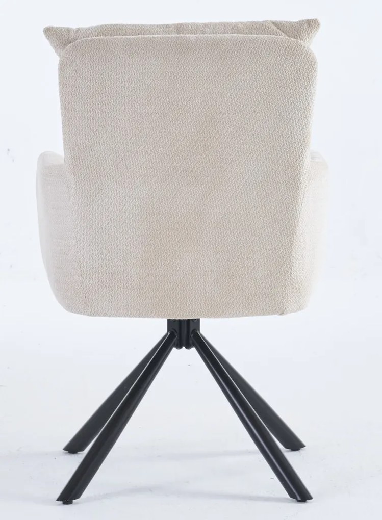 Jedálenská stolička Stephanie, béžová látka