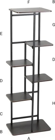 Stojan na kvety MONDO čierny