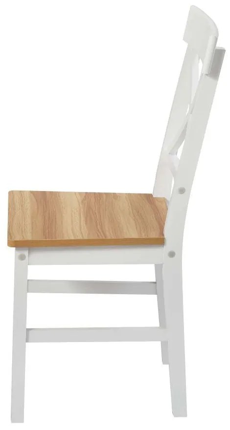 Jedálenský set 4x stolička + stôl Catini KAMPALI - Biela