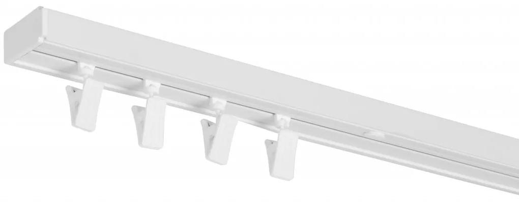 Dekodum PVC stropná lišta jednoduchá biela Dĺžka koľajnice (cm): 400, Typ prichytenia: Háčiky
