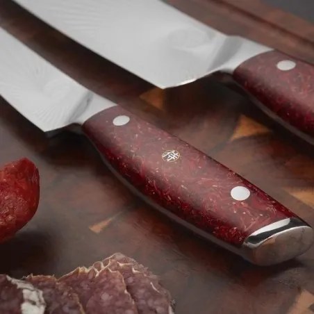 DELLINGER kuchařský nůž Santoku Sandvik Red Northern Sun