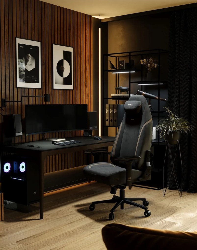 Herné kreslo Diablo X-Eye Normal: Soft Black