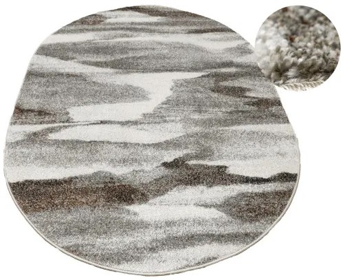 Koberec Ponte N282A sivý ovál