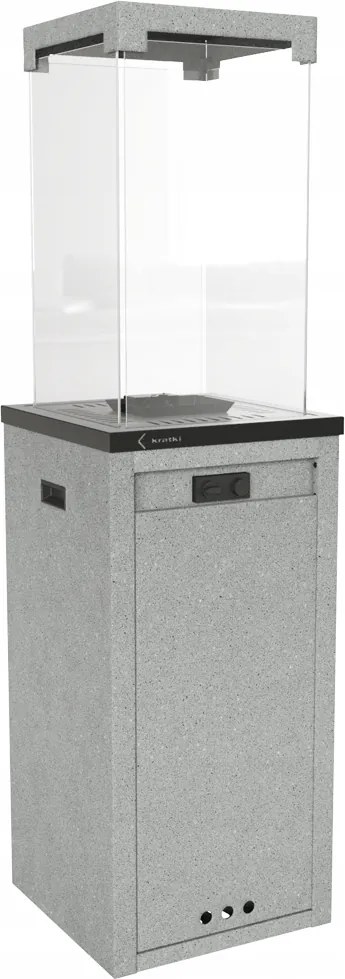 Ohrievač plynových dáždnikov Kratki Patio Terasový krb do záhrady na fľaše