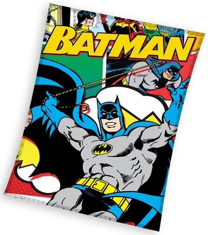 Carbotex · Fleecová deka Batman komiks - 110 x 140 cm