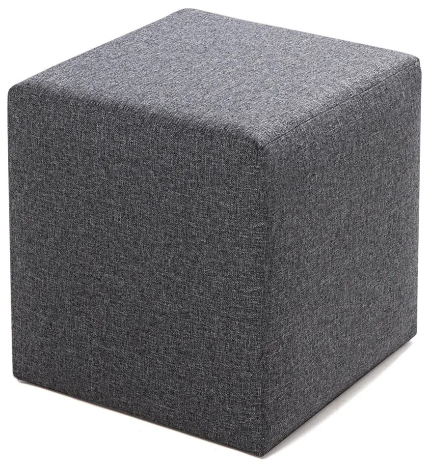 Taburet Kare Puf Grey