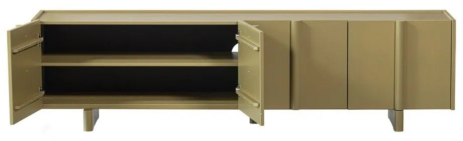 Khaki TV stolík z borovicového dreva 200x53x46 cm Basu – WOOOD