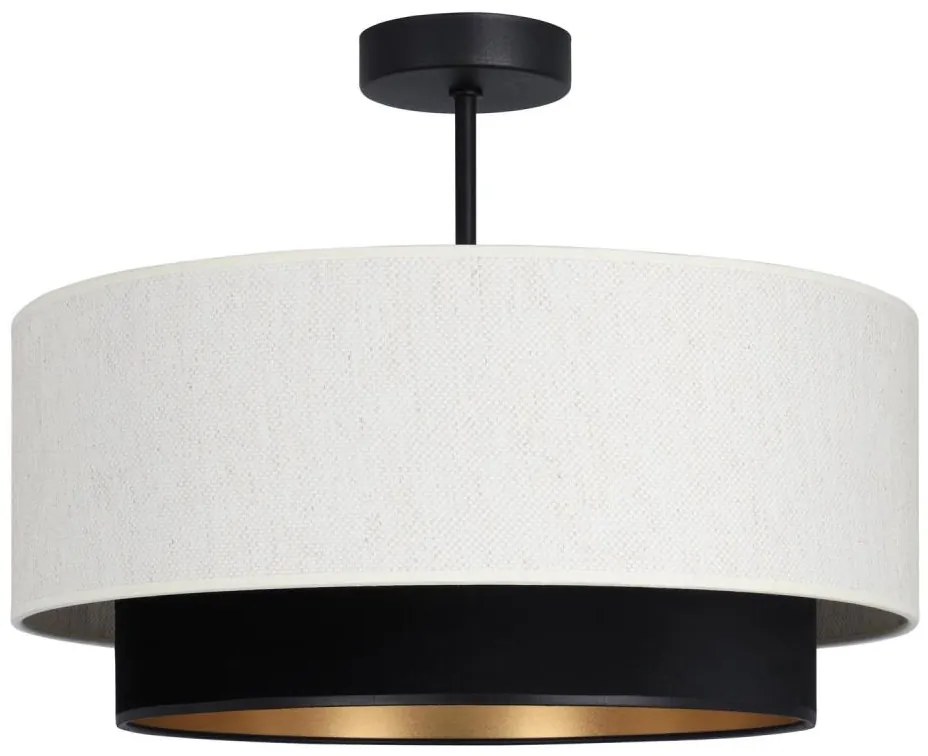 Prisadený luster NATIA 1xE27/60W/230V biela/čierna