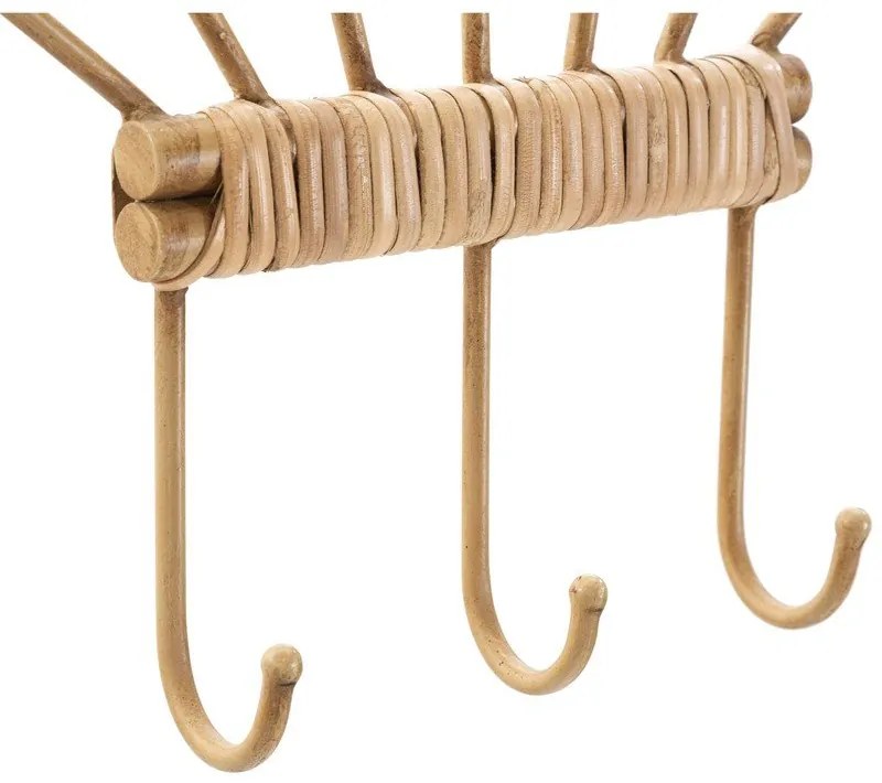 Kovový nástenný vešiak v prírodnej farbe Panama - Mauro Ferretti