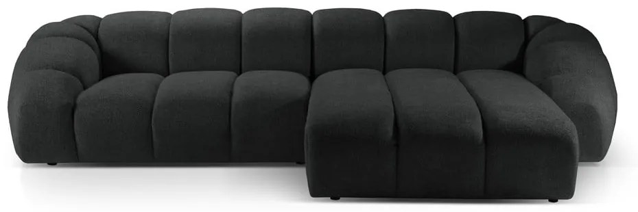 Čierna rohová pohovka (pravý roh) Diana – Micadoni