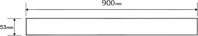 Mexen M13 (2v1) kryt na nerezový žľab 90 cm, čierna, 1719090