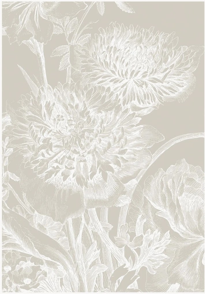 Vliesová tapeta Engraved Flowers