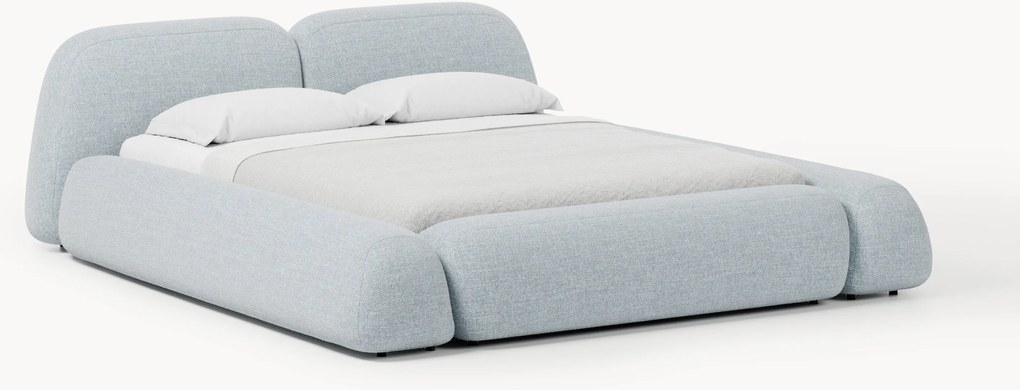 Buklé čalúnená posteľ Wolke