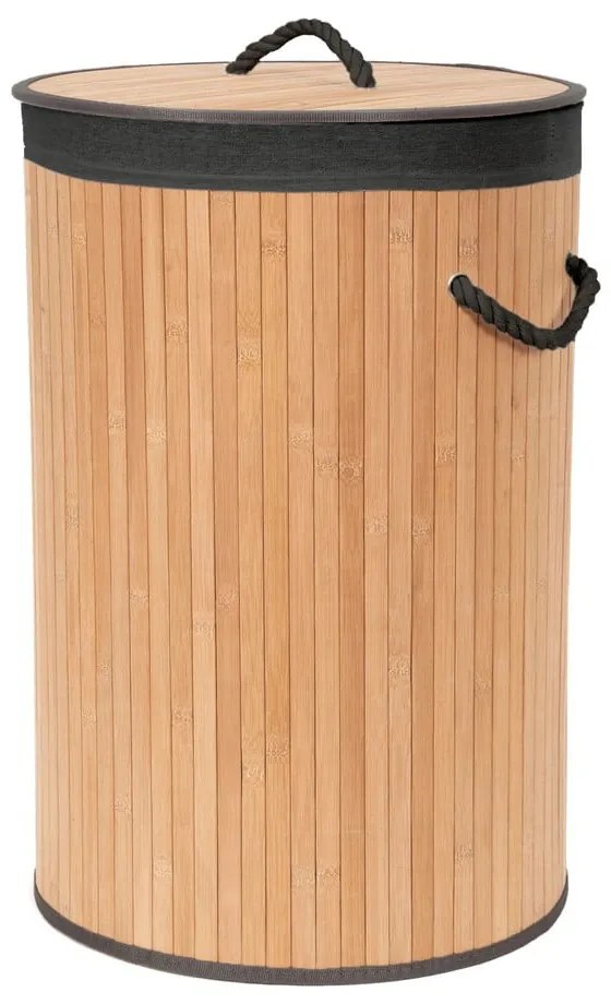 Bambusový kôš na bielizeň v prírodnej farbe 70 l Bamboo – Compactor