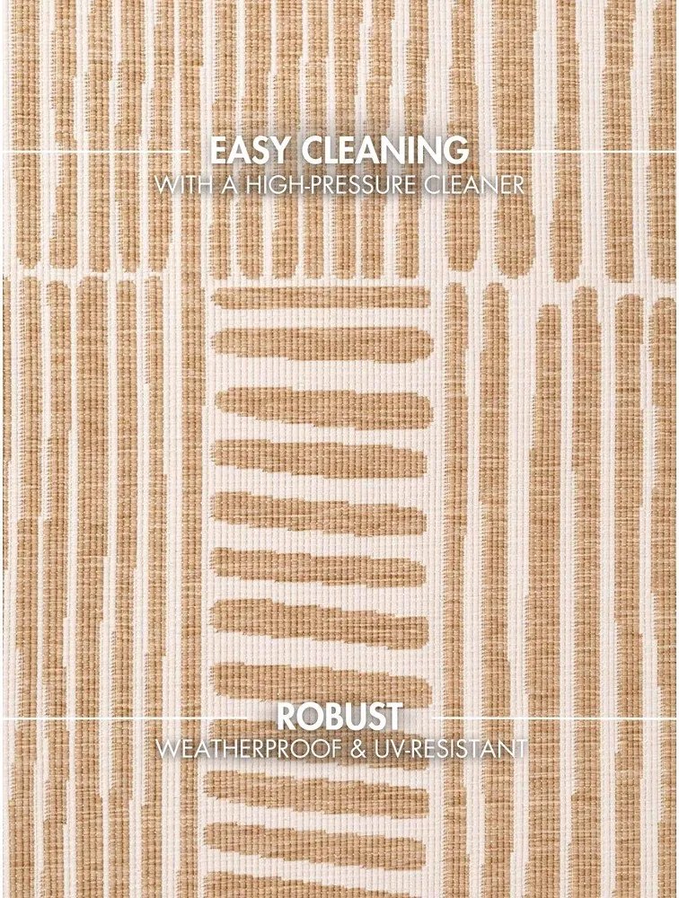 Krémový/v prírodnej farbe okrúhly vnútorný a vonkajší koberec ø 200 cm Haringey Bounds – Ted Baker