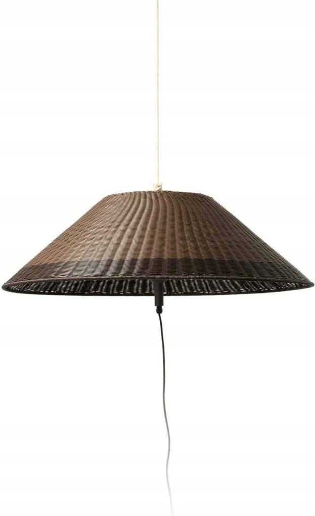 Faro Saigon šedá/hnedá prenosné a závesné svietidlo IP65 E27, 1030 mm