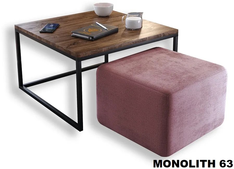 KONFERENČNÝ STOLÍK BELLA DUB STIRLING + TABURET ZAMAT