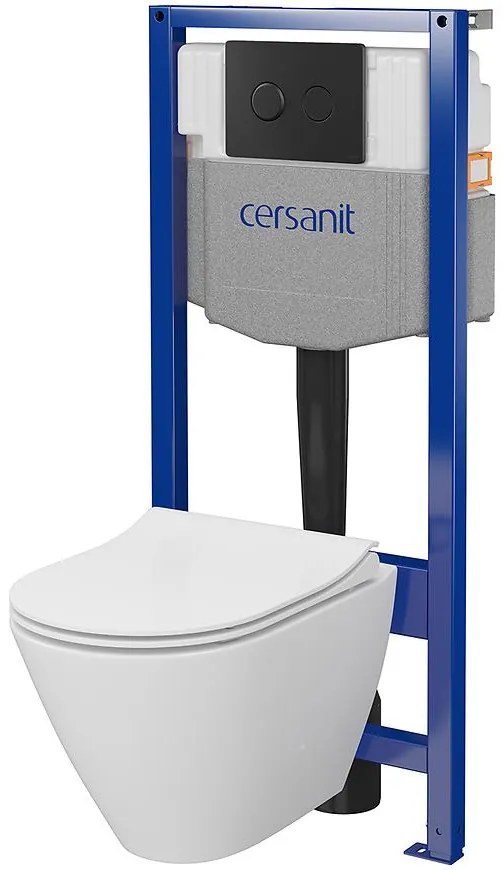 Podomietková zostava City Oval B989 tlačidlo čierna matná kruh pneumatický