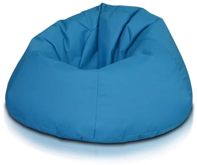 INTERMEDIC SK - Sedací vak Relax 110x70 cm | kreslo na oddych z ekokože alebo polyesteru, 300 l Farba: NC06 - Modrá svetlá (Polyester)