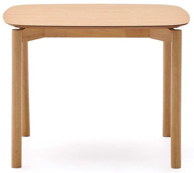 Jedálenský stôl v dekore jaseňa 100x100 cm Indara – Kave Home