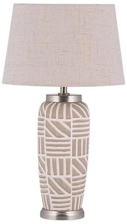 Keramická stolná lampa béžová TRAISEN Beliani
