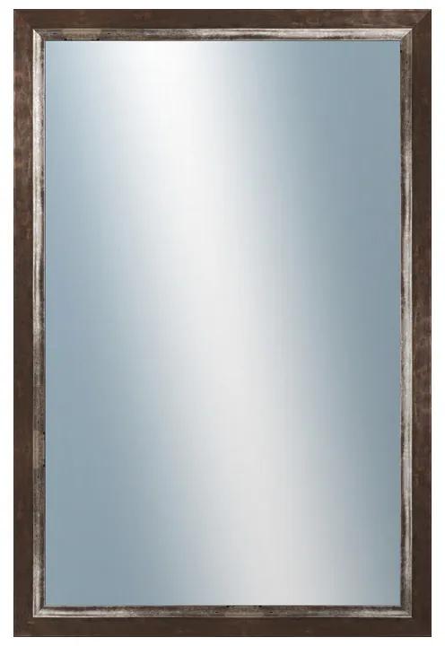 DANTIK - Zrkadlo v rámu, rozmer s rámom 40x60 cm z lišty IVANETE hnedá (2944)