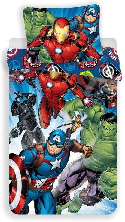 JERRY FABRICS Obliečky Avengers Brands Bavlna, 140/200, 70/90 cm