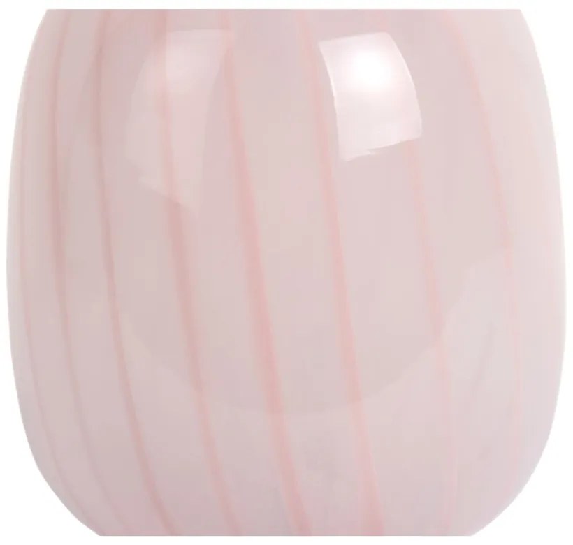 Svetloružová stolová lampa so skleneným tienidlom (výška 20 cm) Summer Globe – Leitmotiv