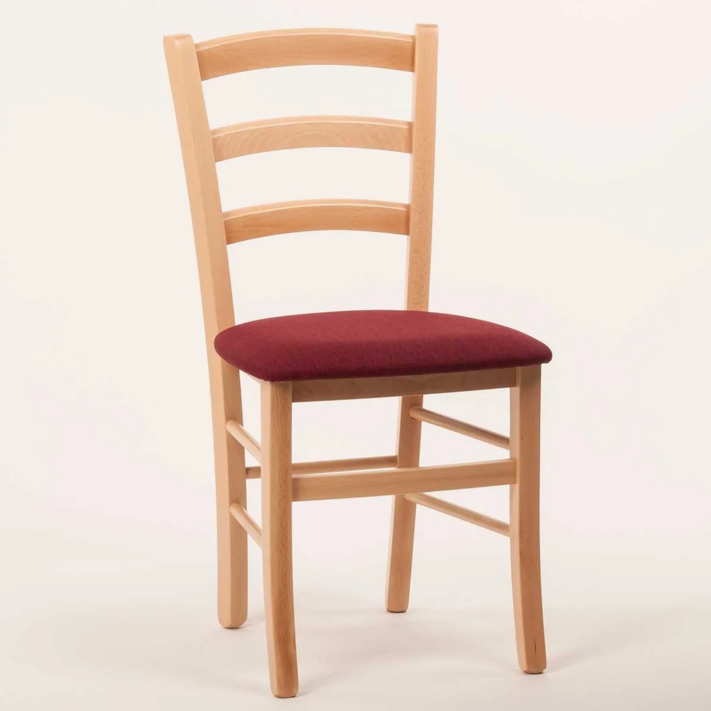 Stima stolička PAYSANE s čalúneným sedákom Vyberte odtieň ->: Dub Sonoma, Vyberte látku ->: LUX Terracotta 10